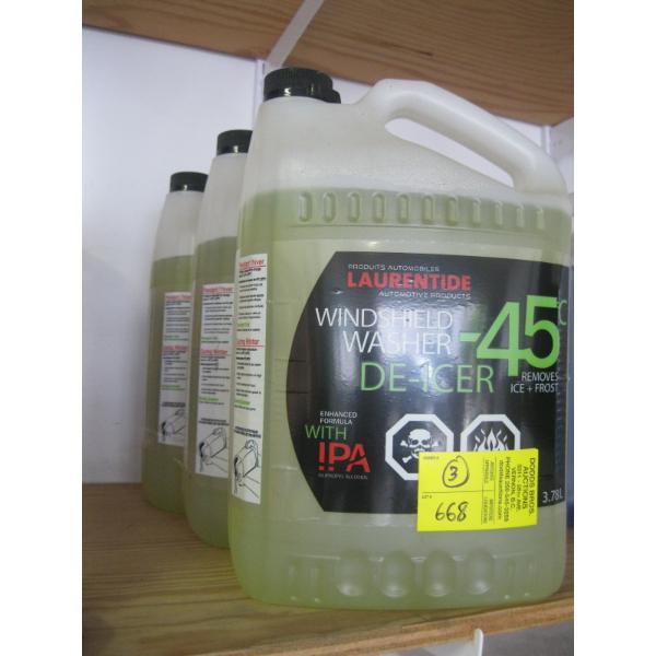 3 NEW CONTAINERS OF WINDOW WASHER FLUID