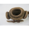 Image 3 : COUSHATTA LG. OWL PINE NEEDLE WOVEN BASKET