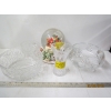 Image 4 : CRYSTAL GLASSWARE & CHRISTMAS GLOBE FIGURINE MUSIC BOX, ETC
