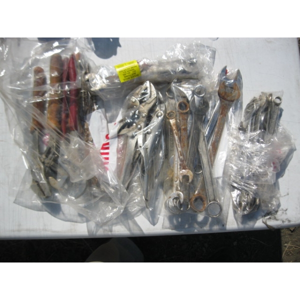 ASST. TOOLS - WRENCHES, PLIERS, ETC.
