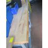 Image 3 : DEEP FOOT WOOD TOP TABLE W/METAL BASE & BOTTOM SHELVES