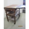 Image 2 : ROLLING DROPLEAF WOODEN TEA CART