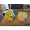 Image 1 : DECORATIVE LG. WATER PITCHER & A THUNDER MUG