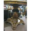 Image 2 : LG. DECORATIVE ROUND TABLE W/INLAY & UNIQUE CLAWFOOT BASE