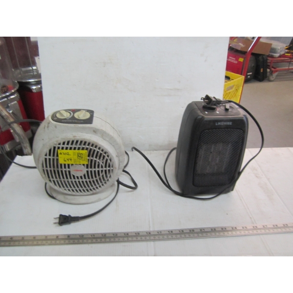 2 SMALL HEATERS