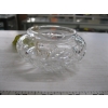 Image 2 : CRYSTAL W/STERLING LID DECORATIVE GLASS CONTAINER