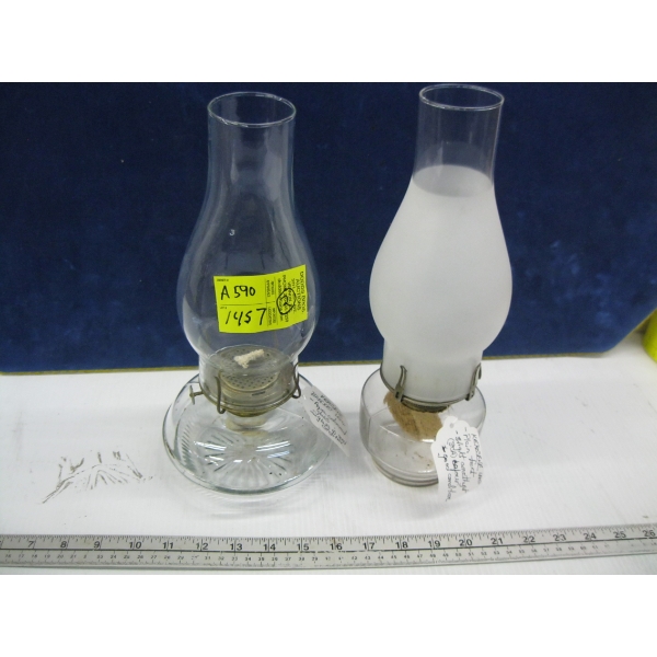 2 COAL OIL LAMPS