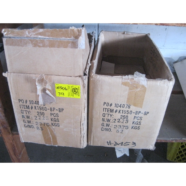 2 CASES OF BRASS KNOBS