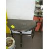 Image 4 : 2 HALF MOON OCCASIONAL TABLES & CERAMIC POTS
