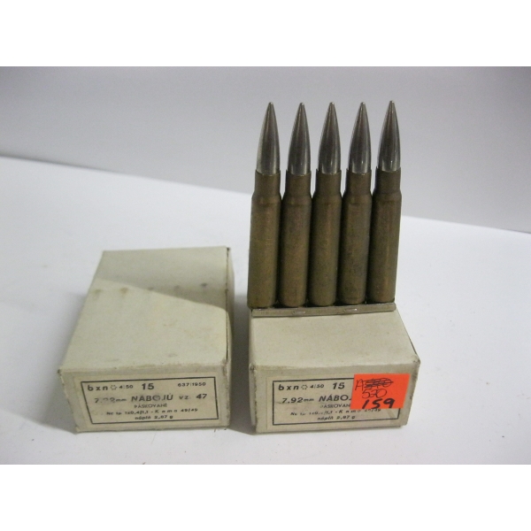 NABOJU 7.92MM BALL (8MM MAUSER)|2X15 RIFLE CARTRIDGES