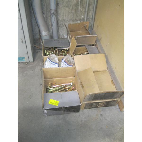 LG. LOT OF 7/8" NUTS, BOLTS, WASHERS
