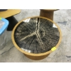 Image 3 : ROUND WOOD BASED RING LOOK TOP COFFEE TABLE
