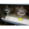 Image 1 : 4 LIDDED VINTAGE GLASSWARE DISHES