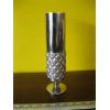 Image 2 : 2 BRUTALIST METAL LATHE VASES
