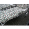Image 3 : 2 WROUGHT IRON PATIO LOUNGE CHAIRS W/CUSHIONS