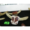 Image 1 : 2 BEADED VERTEBRAE SCARF SLIDES
