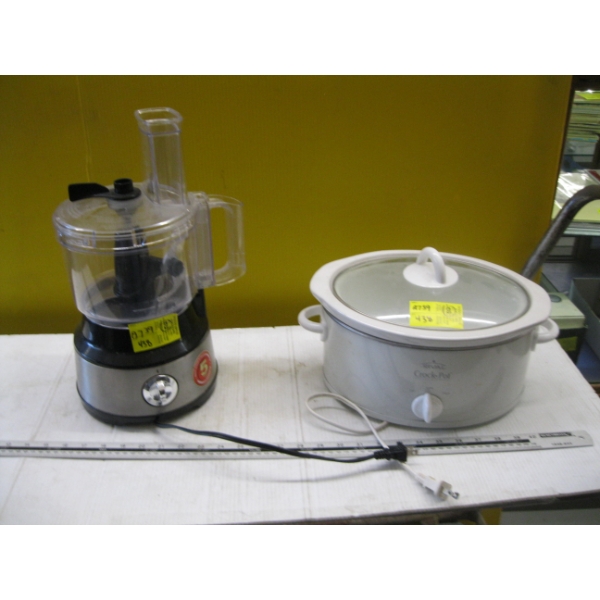 FOOD PROCESSOR & A RIVAL CROCKPOT