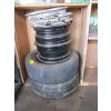 Image 2 : 4 - 15" 5 BOLT RIMS - 2 HAVE TIRES ON IT 195/65R15, TOYOTA HUBCAP COVERS