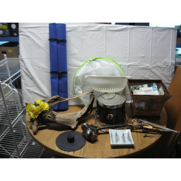 MISC. PLANTER, ICE BUCKET, YOGA MAT, ETC.