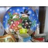 Image 2 : 7 PIECES OF DISHWARE: CHRISTMAS SERVING PLATE & LIFTER, ETC.