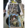 Image 1 : TRAY & BASKET OF ASST. VINTAGE TOOLS, ETC.