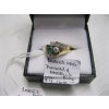 Image 2 : LADIES 14KT DIAMOND & EMERALD RING, SZ 7 1/4, W/A $4,165