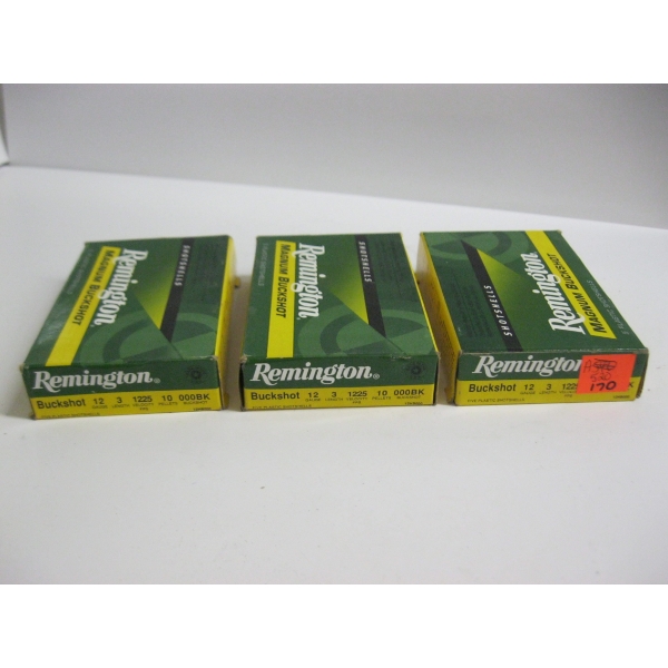 REMINGTON 12GA MAGNUM BUCKSHOT|3X5 PLASTIC SHOTSHELLS