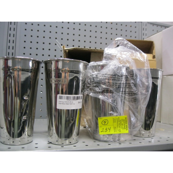 4 STAINLESS STEEL MALT CUPS