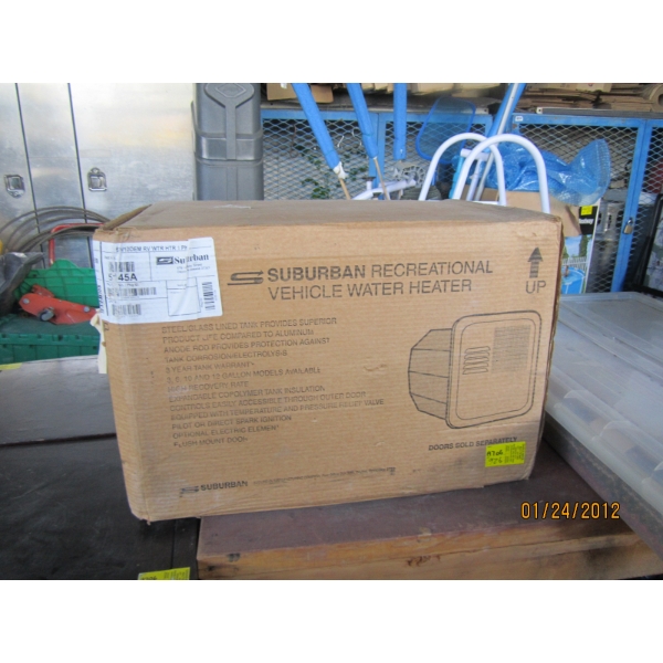 SUBURBAN RECREATIONAL VEHICLE WATER HEATER 