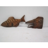 Image 1 : SALMON & RAVEN CARVED WALL HANGING