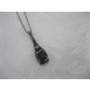 Image 3 : 1950s STERLING SILVER BLACK ALASKA DIAMOND MARCASITE NECKLACE