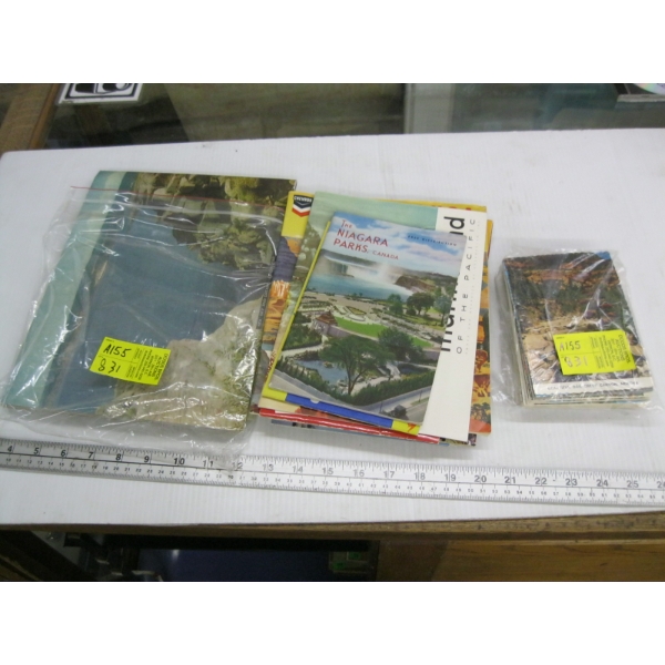 COLLECTABLE POSTCARDS, VINTAGE PAMPHLETS, ETC.