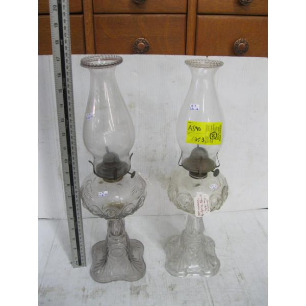 2 COAL OIL LAMPS