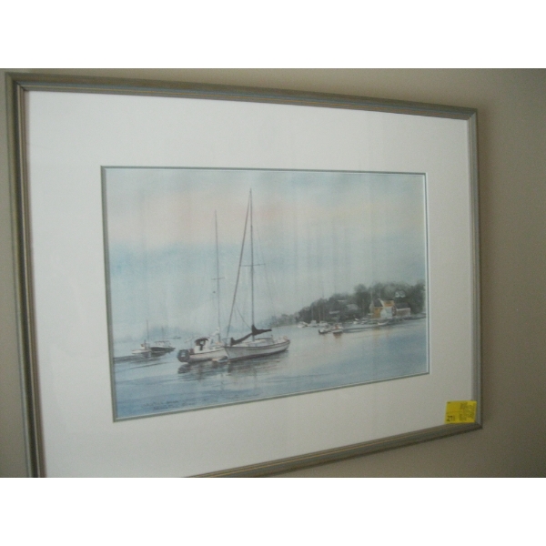 FRAMED NUMBERED PRINT BY CHRISTINE BEAN, 145/500