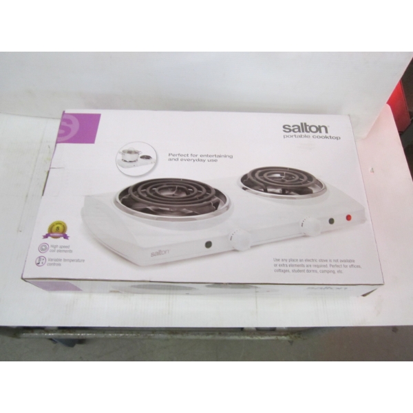 SALTON 2 BURNER HOTPLATE
