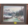 Image 1 : ORIGINAL OIL ON BOARD BY E.B. PARKINSON, "BOW RIVER"