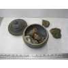 Image 2 : 2 LG. POTTERY LIDDED VASES
