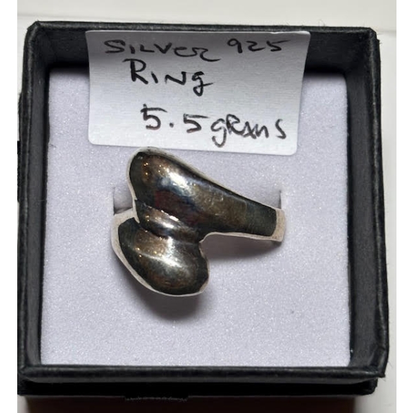 SILVER .925 RING 5.5G, SZ 7 1/4