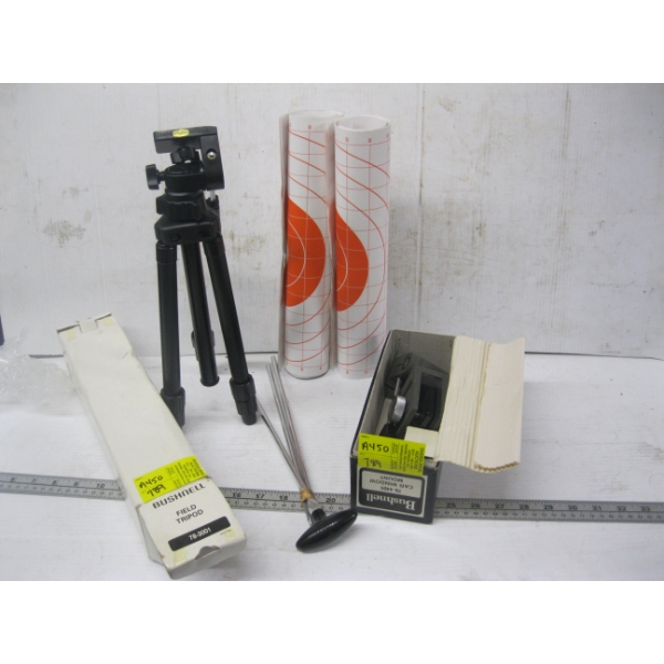 MISC. TARGETS, BUSHNELL WINDOW MOUNT, TRIPOD, ETC.
