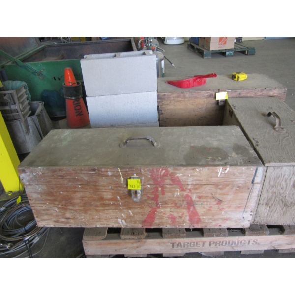 WOODEN BOX W/GEAR REDUCTION UNIT