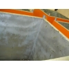 Image 4 : APPROX. 55"X55" METAL LINED PLASTIC SKIRTED FLUID STORAGE TANK W/LOWER DRAIN