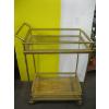Image 3 : GOLD COLOR METAL TEA CART