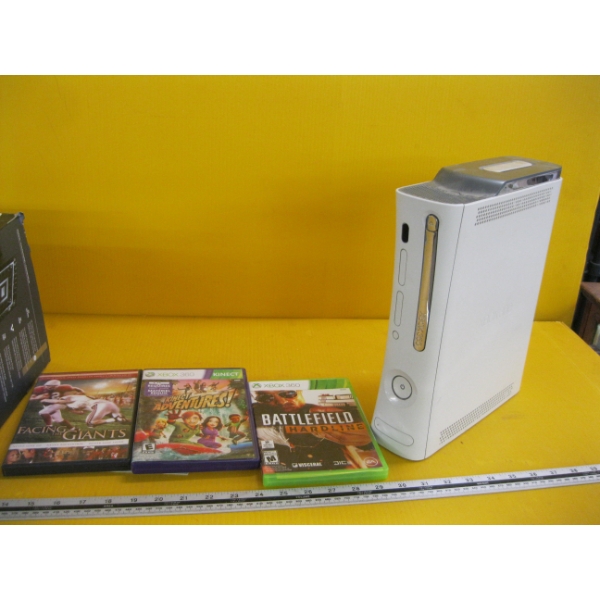 XBOX 360 - NO CORDS OR CONTROLLERS - SOME GAMES