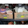 Image 1 : 2 FLATS OF CANNISTERS, TOASTER, ETC.