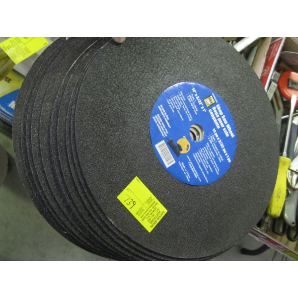 LOT OF 12  NEW 14" CUTOFF BLADES 