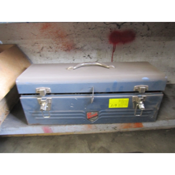 BEACH TOOLBOX W/ASST. CONTENTS