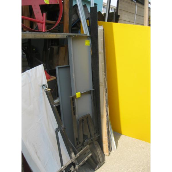 MISC. METAL SHELVING, ETC.