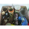 Image 4 : BIN & BOX OF MISC. COLLECTABLES - BADGES, LIGHTS, ETC.
