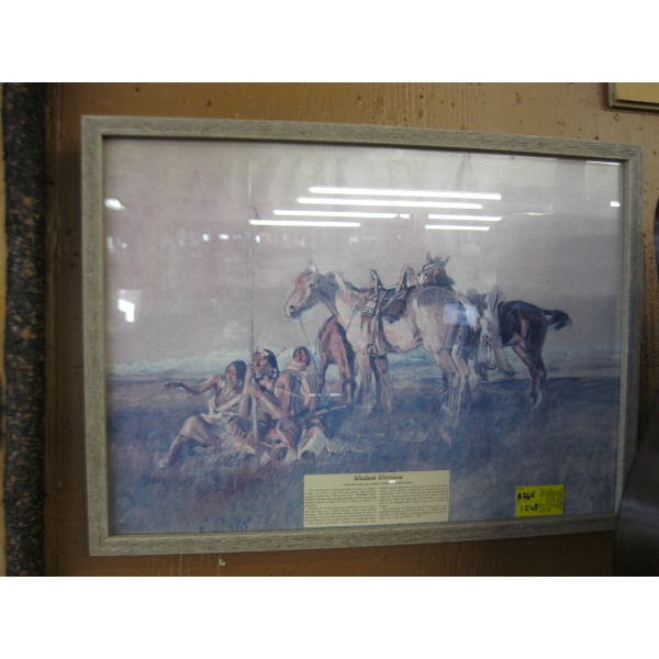 CHARLIE RUSSELL FRAMED PRINT