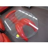 Image 8 : RED & BLACK VINTAGE LOOK W/CHROME LEGS COUCH, 2 CHAIRS & COFFEE TABLE
